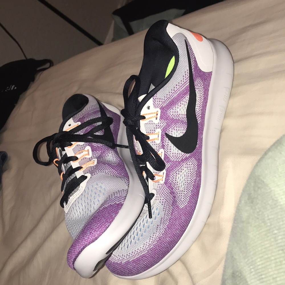 Nike Run Natural Purple and White shoes